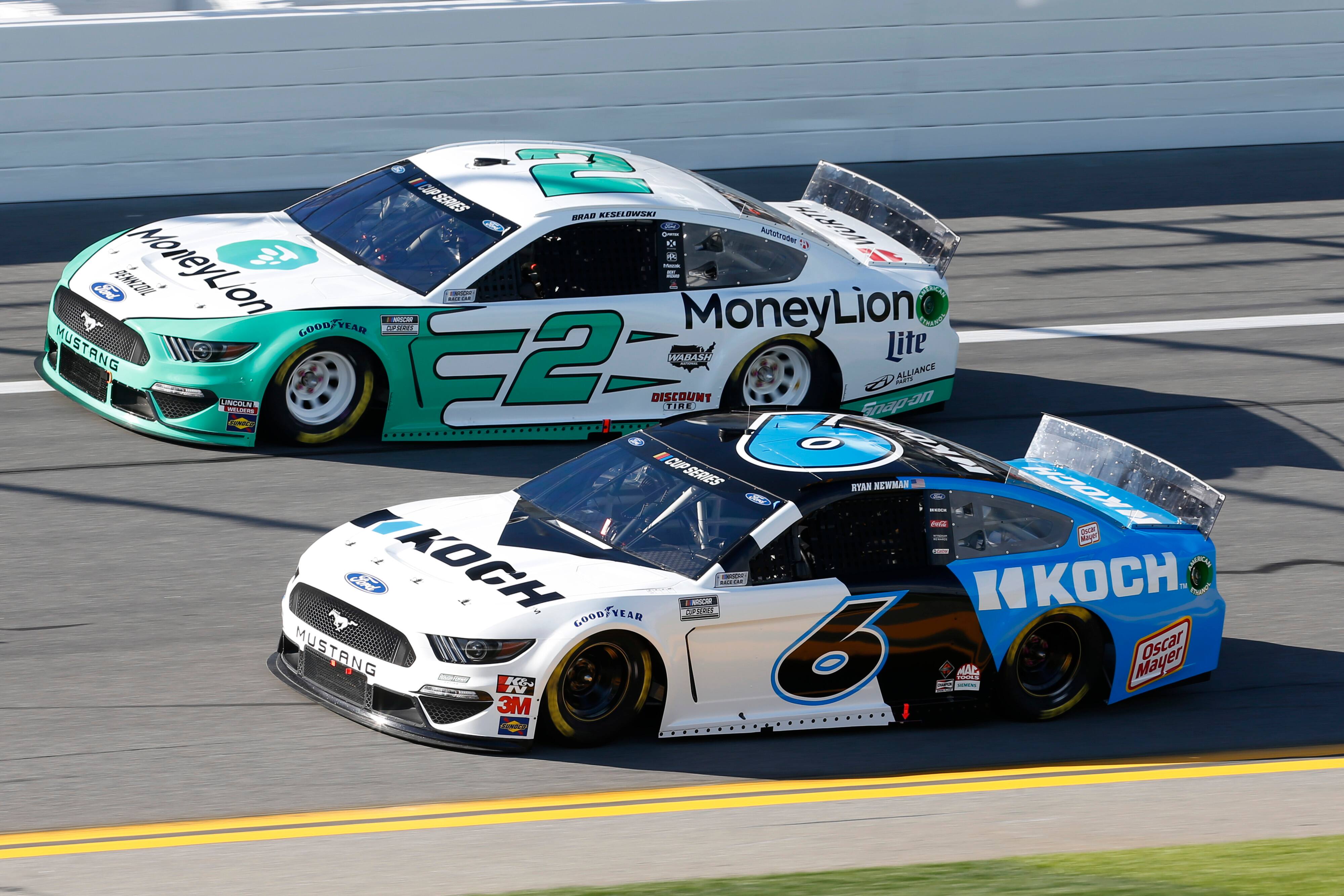 Roush Fenway's Ryan Newman (6) finished fifth in a crash-filled, non-points event on Sunday. Roush Fenway's Ryan Newman (6) finished fifth in a crash-filled, non-points event on Sunday.